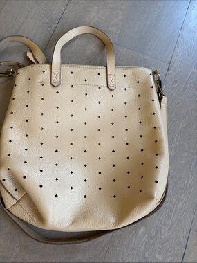 Madewell  Perforated Leather Tote Bag/ crossbody